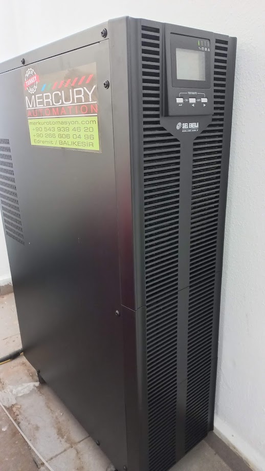 6 Kva 6000 VA Online Ups 1F/1F 16*7 Ah Akü 5/15 Dakika Kesintisiz Güç Kaynağı